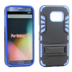 Samsung Galaxy S7 Hard Shield Hybrid Case (Blue)